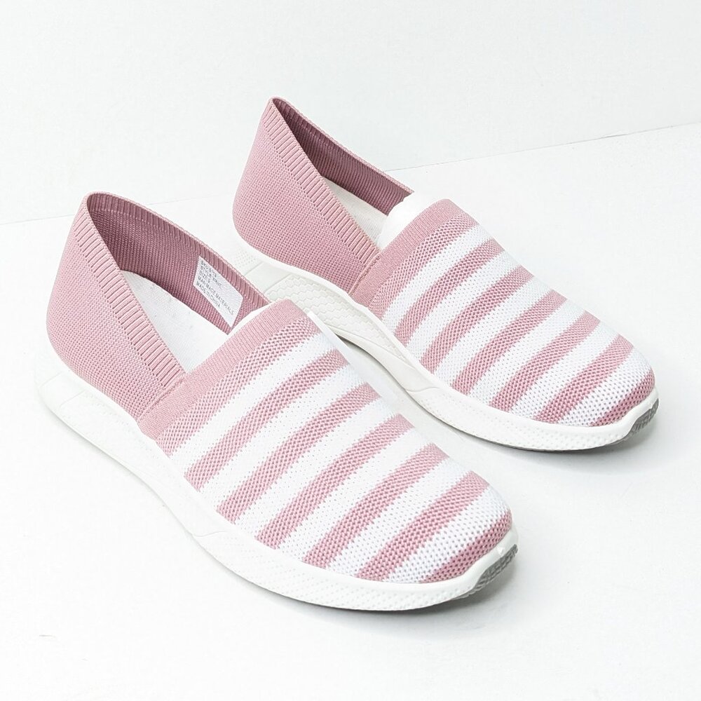 Sail Wave Slip-On Shoes, Pink/White, Women's 9
